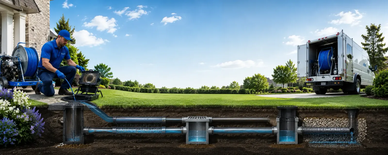 Outdoor drain cleaning information for Milford, NJ